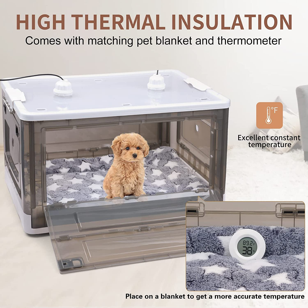 Nebulizer For Dogs Newborn Pet Incubator With Heating, Humidity