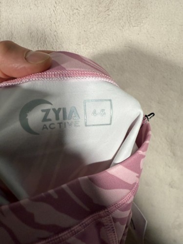 Zyia Leggings Girls Size 4-5 Pink Zebra New - Picture 5 of 6