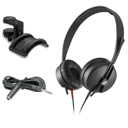 Мониторные наушники Sennheiser HD 25 LIGHT с держателем для наушников и 10-дюймовым кабелем