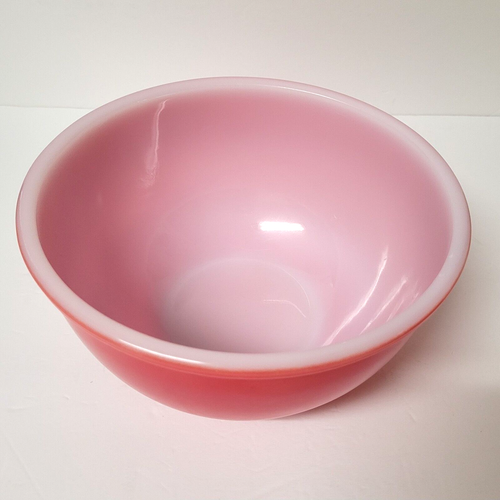 Ciotola di miscelazione rossa vintage Fire King Oven Ware 8" - Foto 4 di 12