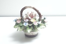 Vintage Capodimonte 8 Centerpiece Beautiful PORCELAIN ROSES Flowers