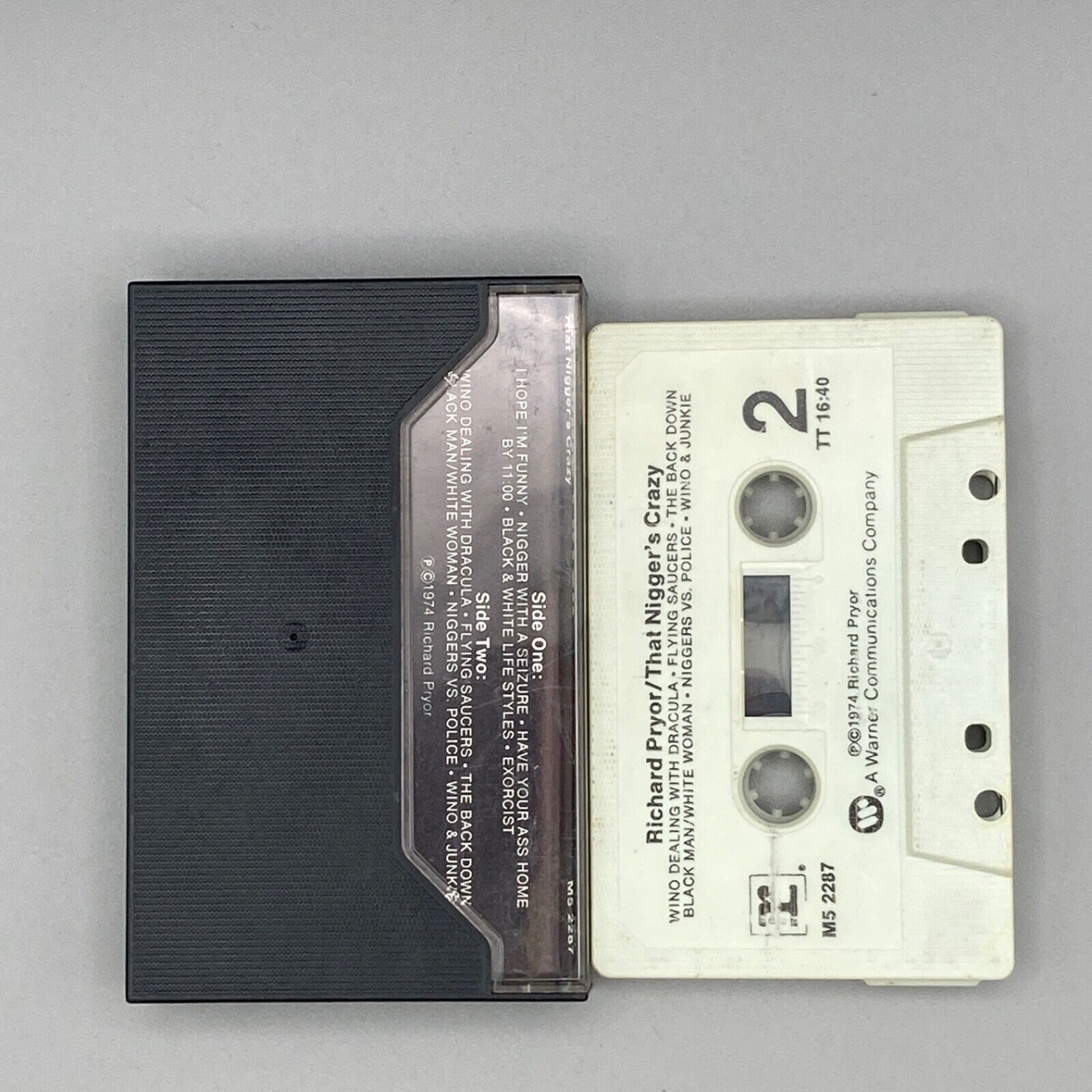 【高額皿】Black Rhino / Paper Stain g-rap 名盤 That N*****'s Crazy (1974) by Richard Pryor, Audio Cassette Tape