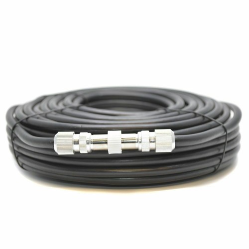 TV Ariel Lead video lead TV Lead, Aerial Coax Cable RF lead RG6 7mm Black 5m - Picture 6 of 11