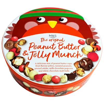 MARKS AND SPENCER M&S Burro di Arachidi e Gelatina Munch L'Originale 544g, Cioccolato, Salatini e Gelatine