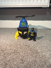 Imaginext Batman DC Super Friends BATMAN GRABBING HELICOPTER & Action Figure