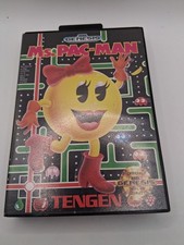 Ms. Pac-man Sega Genesis Tengen Original Cartridge In Box