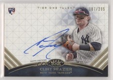 2018 Topps Tier One Tier One Talent Auto 187/295 Clint Frazier #TTA-CF Auto 0c2