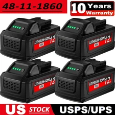 For Milwaukee For M18 18V Extended Capacity Lithium-Ion Battery 48-11-1860 18V