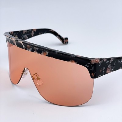 Loewe LW40034U 55S Sunglasses Unisex Havana/Bordeaux Shield Solid Tint New