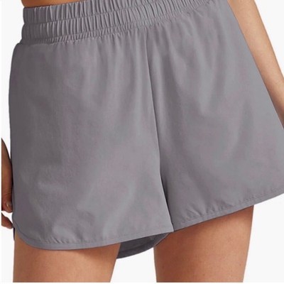 Beyond Yoga Womens XS Dusty Purple 2-in-1 Running Shorts Smocked Waist Pocket