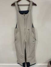 Arctix Women's Essential Insulated White Bib Overalls Jumpsuit Size L 31 Length