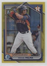 2024 Bowman Chrome Prospects Yellow Refractor /75 Miguel Palma #BCP-166 14mx