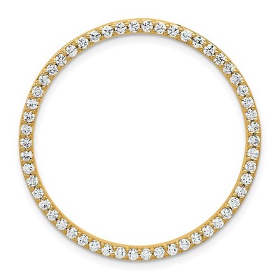 14K Gelbgold 1Ct Lab Grown Diamant Anhänger (Reinheit-VS, Farbe-D-E) für Mama