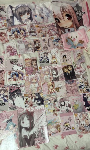 huge anime cutecore tapestry and prints bundle nekopara, super sonico, madoka - Picture 5 of 6