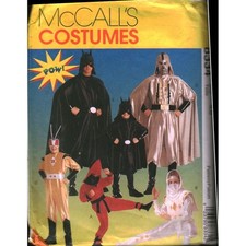 Vintage McCalls 8334 Superhero Costume Sewing Pattern Children Boys Mens 1996