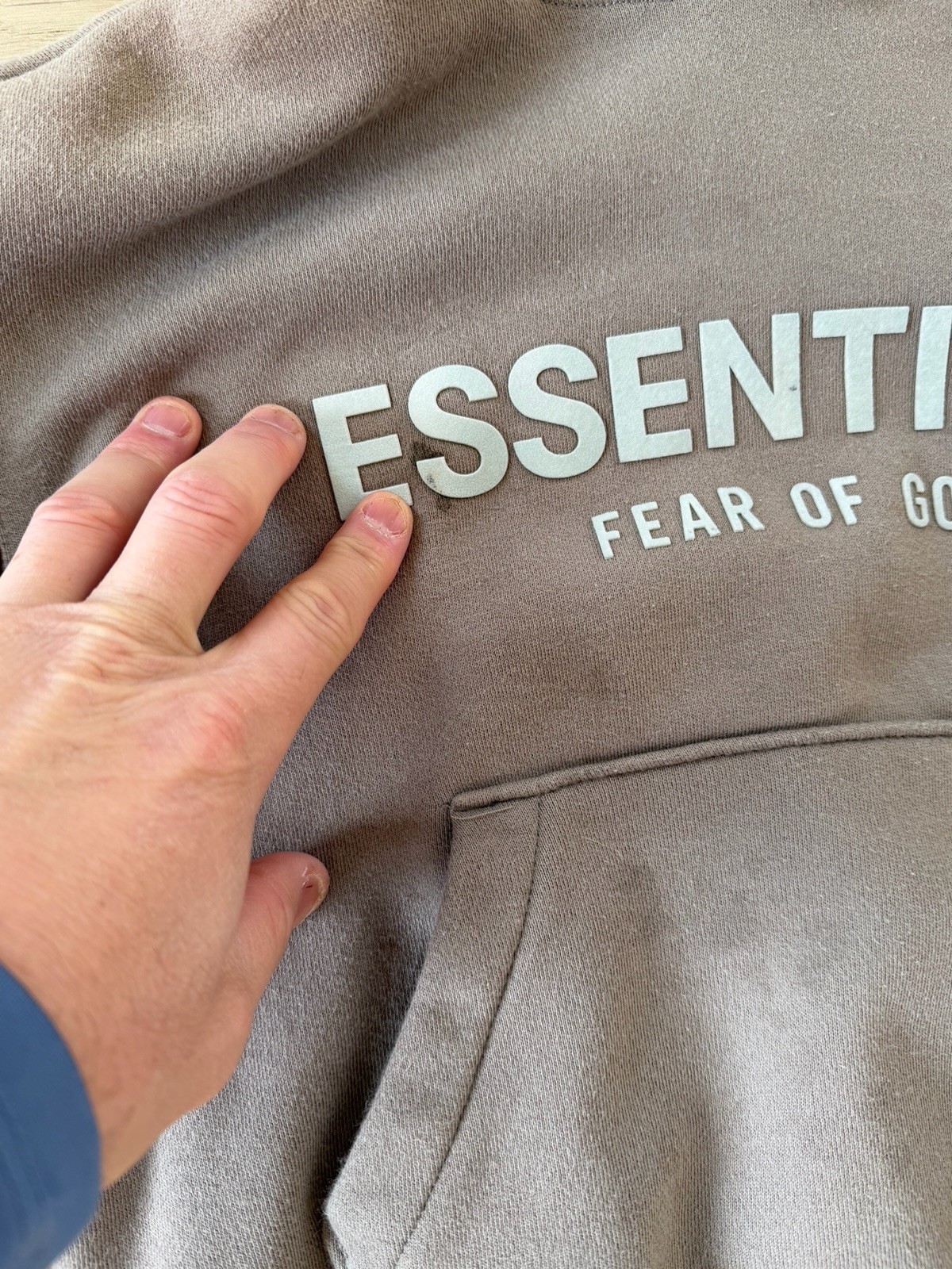 Essentials Fear of God Youth Hoodie, Size 6/7, pullover thumbnail 3