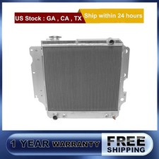 3 Rows Aluminum Radiator For 1987-2006 Jeep Wrangler Yj Tj 2.4l 2.5l 4.0l 4.2l