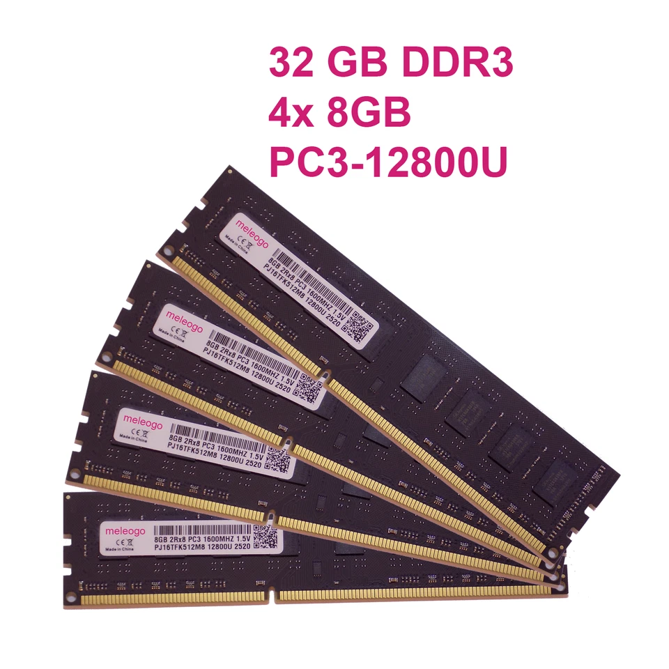 Desktop RAM 8GB 16GB 32GB DDR3 DDR3L 1600 PC3-12800U 240pin nonECC Speicher PC - Bild 3 von 3