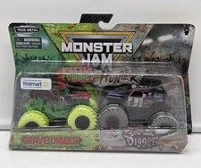 Monster Jam: Zombie VS Hunter 1:64 2-Pack - Grave Digger & Son-Uva Digger VHTF!