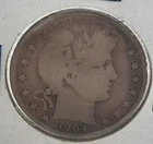 (B) 1904-O Barber Half Dollar Good Circulated 90% Silver (225E)