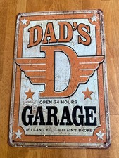 Blechschild Dad´s Garage 30 x 20 cm Metallsc...