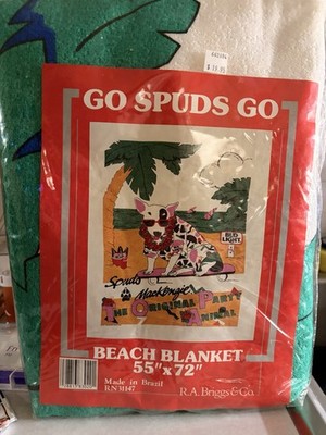 1987 Spuds Mackenzie Beach Towel Vintage Bud Light. New in original packaging.