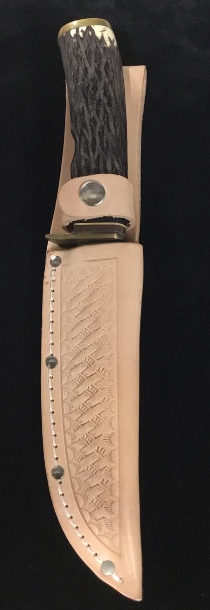 nude vintage 1970s Frech Quilted ビスチェ Vintage 1970's SCHRADE USA 498 Gold Rush 49er Hunting Knife With