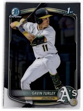 2025 Bowman Draft Gavin Turley #BDC-28 Chrome 1st Bowman Athletics