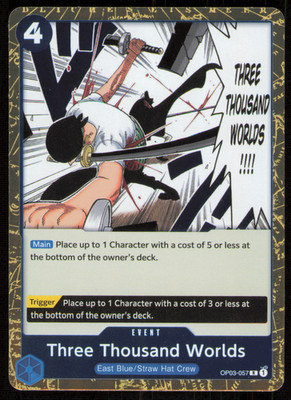 Three Thousand Worlds  - One Piece: The Best PRB01 - OP03-057 - Rare Foil NM