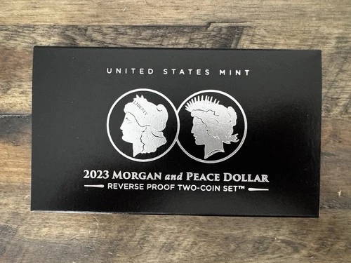 2023-S $1 Morgan and Peace Silver Dollar Reverse Proof set
