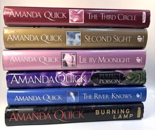 6 Amanda Quick Hardcovers - Third Circle, Second Sight, Lie By Moonlight, Perfec