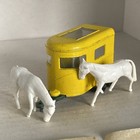 Lesney Matchbox Series No. 43 - Pony Trailer - Yellow / Green - 1968 with Horses