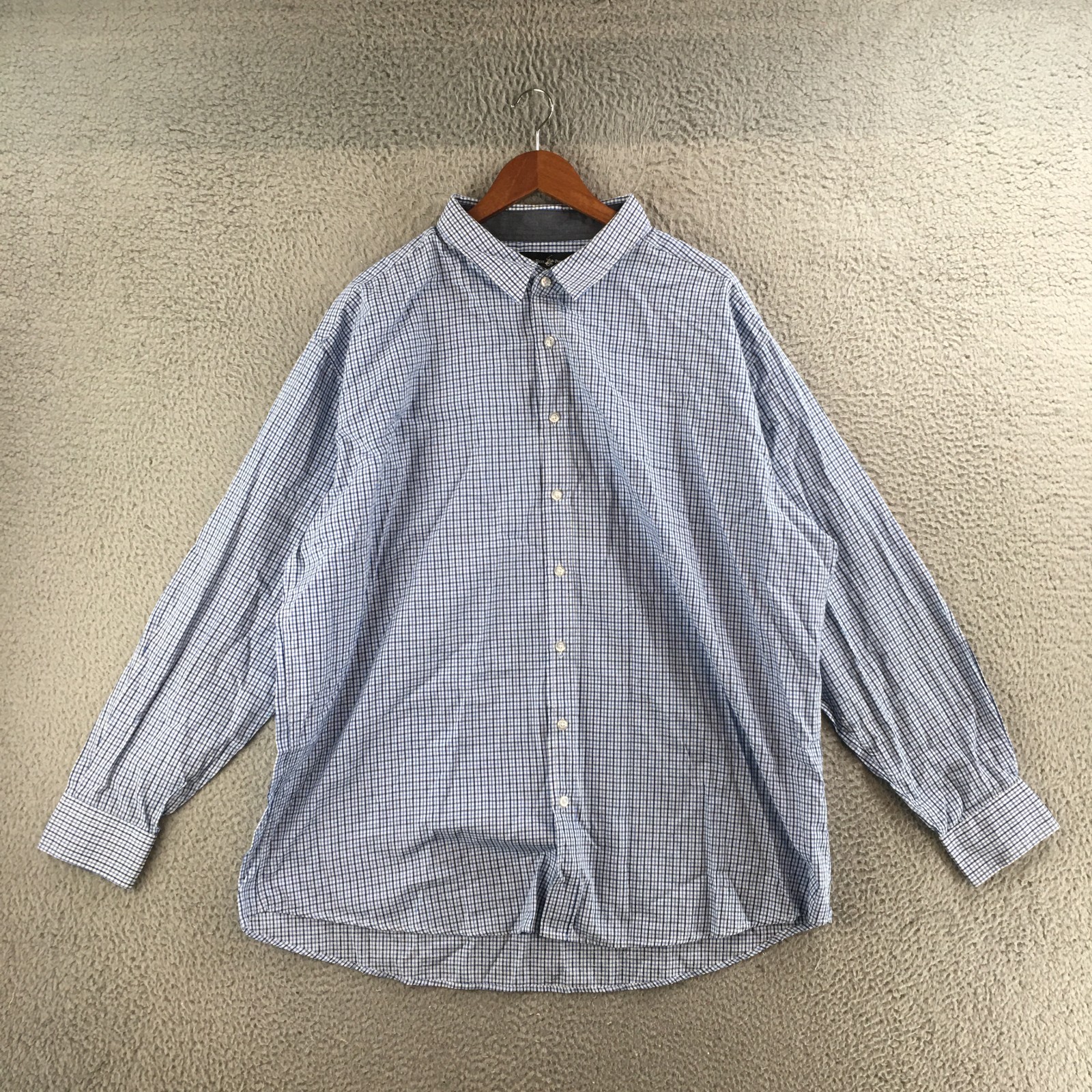Beverly Hills Polo Club Blue Cotton Button Up