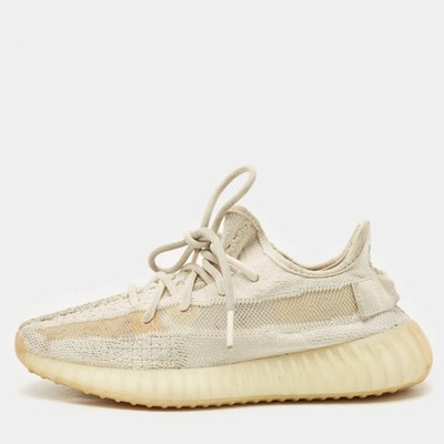 Yeezy x Adidas Cream Knit Fabric Boost 350 V2 Synth Non Reflective Sneaker