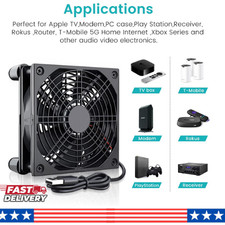 USB Powered 120mm Cooling Fan 5V Silent PC Router TV Box Cooler