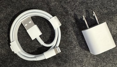 Apple iPhone 5-14 Charging Cable With Plug OEM NWOT