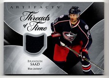 2023-24 Upper Deck Artifacts Threads of Time Brandon Saad Columbus Blue Jackets