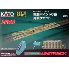 KATO 3-114 HO HV4 Interchange Track Set w/#6 Remote Turnout New in Box