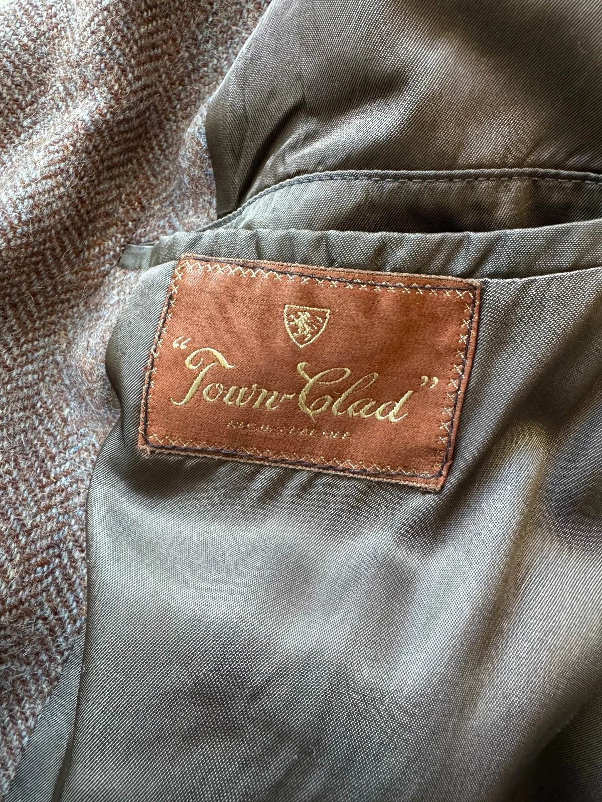 1930s 1940s VTG Brown Wool Tweed Overcoat 36R/37R AS-IS image 13
