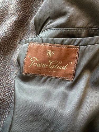 1930s 1940s VTG Brown Wool Tweed Overcoat 36R/37R AS-IS image 13