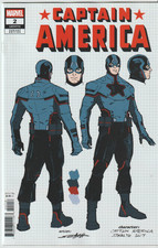 Captain America # 2 Valerio Schiti 1:10 Variant Cover NM Marvel [FF7]