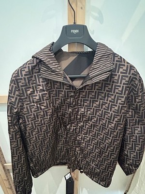 Fendi x K-Way  FF Nylon Reversible Tabacco/Moro TG. 52 IT/US  L