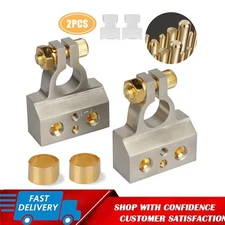 Universal Heavy Duty Battery Terminal Connectors - Positive & Negative Pair2 pcs