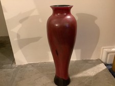 Caithness Glass Ebony Flame Red  Vase