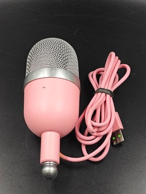 Razer RZ19-03450200-R3M1 Microphone Seiren Mini Ultra-Compact Pink Used Working