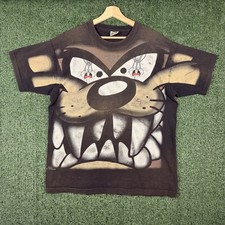 VTG 1997 Looney Tunes Single Stitch Bugs Bunny Tasmanian Devil T-Shirt Men's L