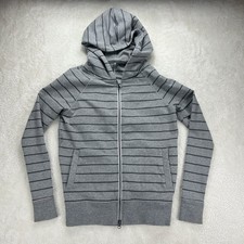 Lululemon Full Zip Women Rollin' With My Omies Hoodie Gray Stripe No Tag   Read  