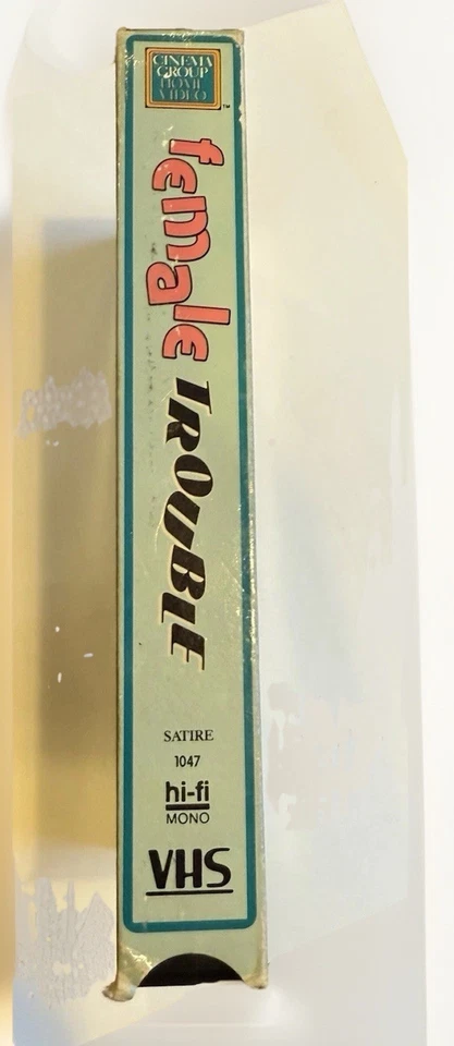 Female Trouble VHS Continental Big Box John Waters Divine Rental Vintage RARE - Image 2 of 4