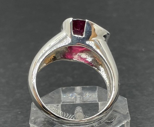 6.65 CT MINED RED RUBY .925 STERLING SILVER MENS HANDMADE RING SZ 9.25, 7+GR USA - Picture 6 of 10