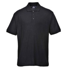 Portwest Naples Polo Shirt B210 - Black (Brand new with Tags)